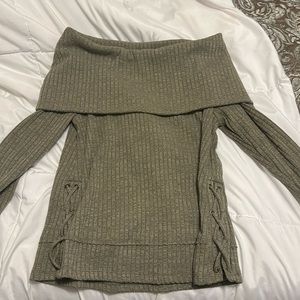 Off the shoulder sweater